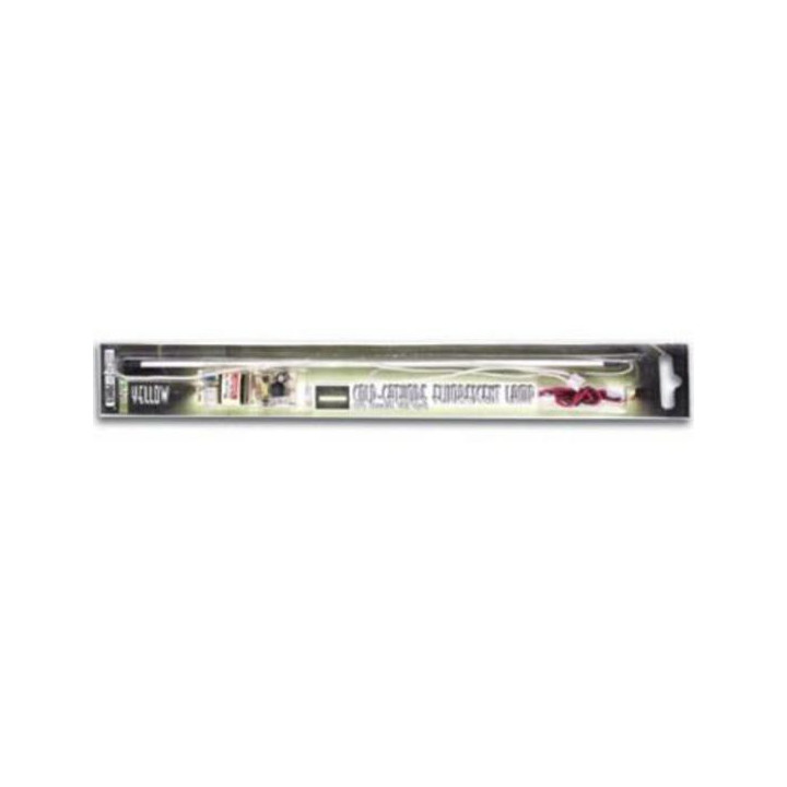Tubo fluorescente de cátodo frío amarillo + alimentación, 30cm (blister) lampara velleman - 1
