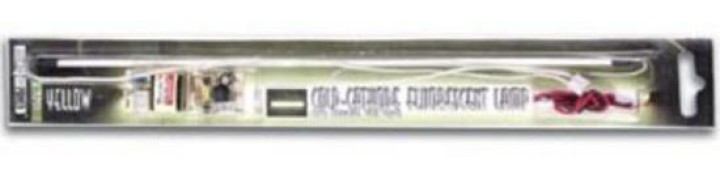 Tubo fluorescente de cátodo frío amarillo + alimentación, 30cm (blister) lampara velleman - 1