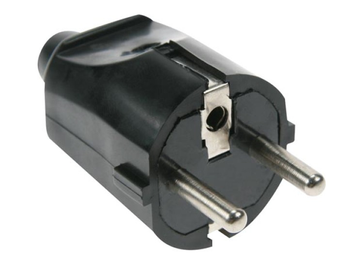 Spina elettrica maschia 220vca 16a spina spine prese alimentazione presa elettrica velleman - 1