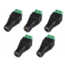 5.5 x 2.1mm DC plug to female connection bolts (5 pcs) CD021 velleman - 5