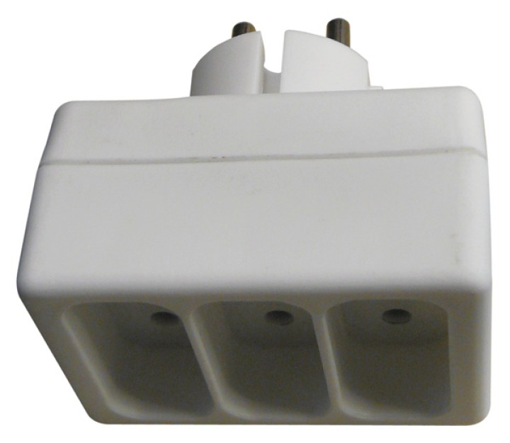 Triplite 220vac 6a single phase block with 3 plugs triplite 220vac 6a single cogex - 1
