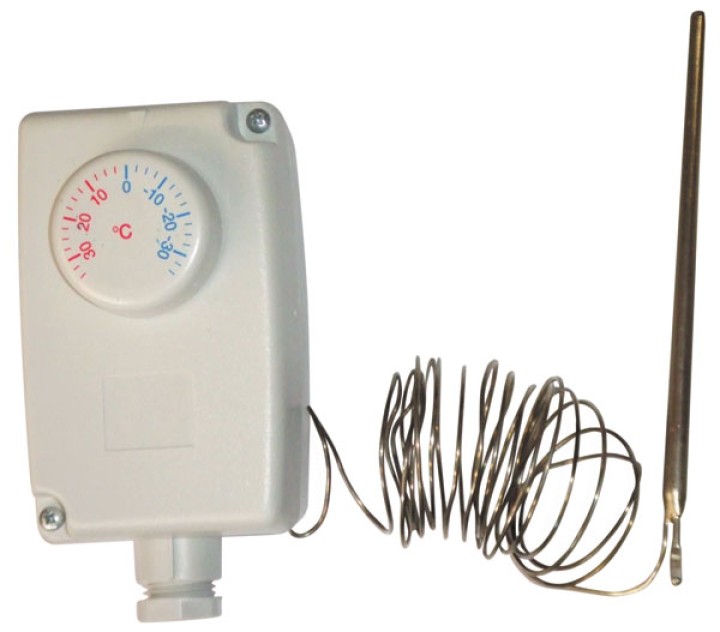 Thermostat + probe for freezer 24 240v no nc 35 +35 cold chamber jr international - 1
