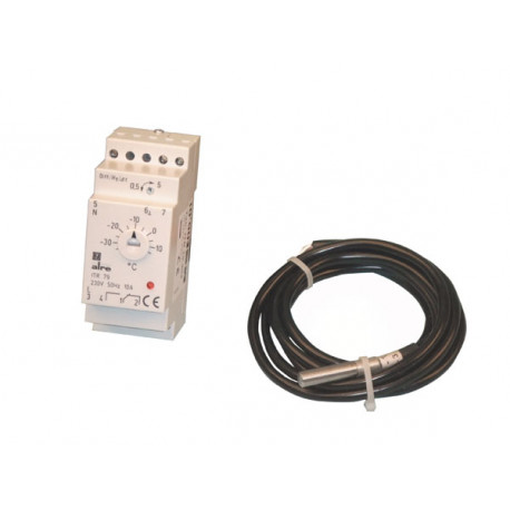 Thermostat for freezer 230v no nc 35 +15 cold chamber regulator jr international - 1
