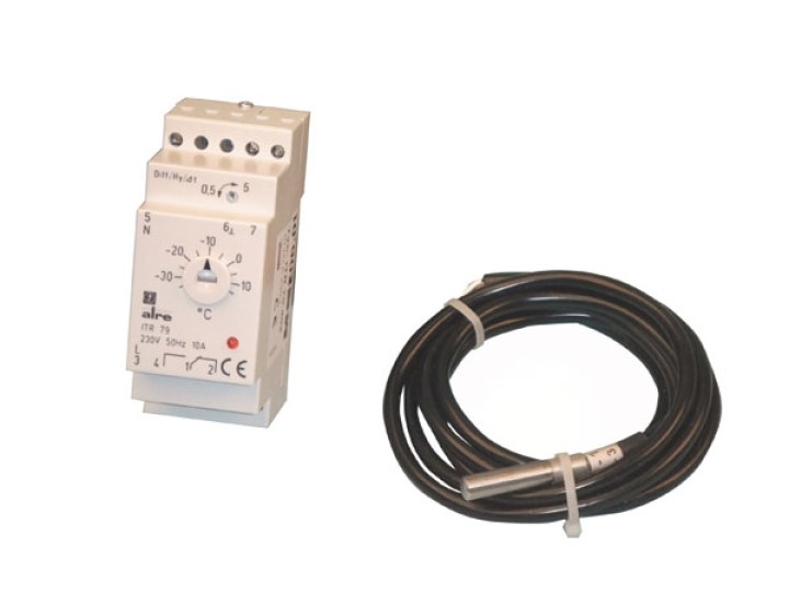 Thermostat for freezer 230v no nc 35 +15 cold chamber regulator jr international - 1