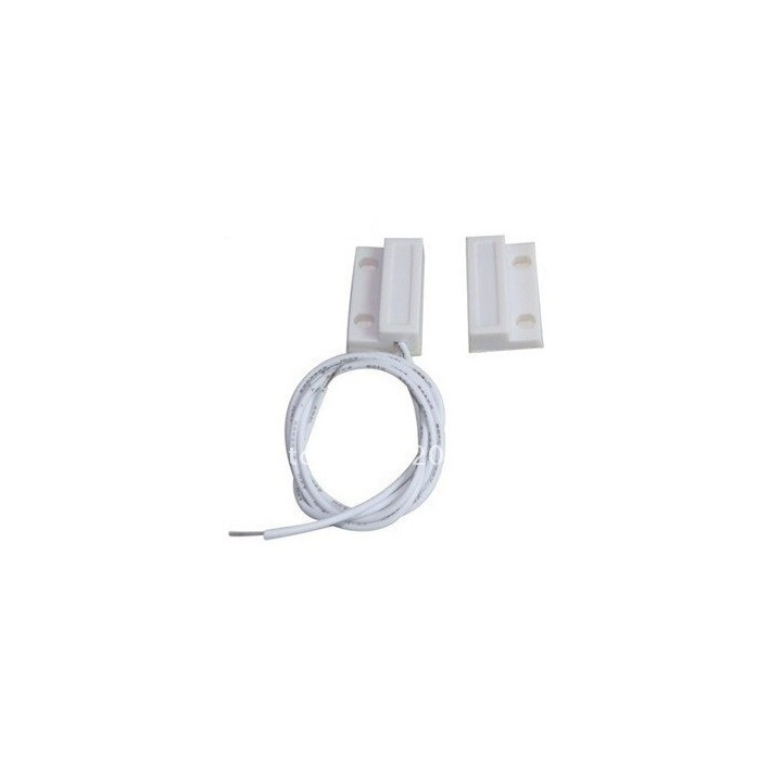Contacto nf sobresale 23mm detector magnético de apertura blanco 114ms sensor de alarma jr international - 1