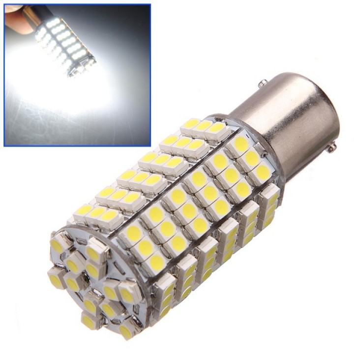 2 x 12v 6w 7w llevaron el bulbo BA15S 120 auto 3528 1210 SMD luz de faro blanco jr international - 1