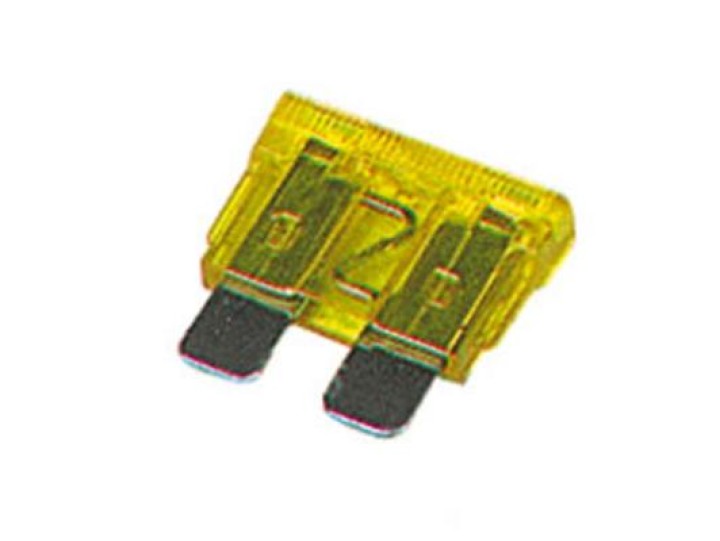 Fusible de coche 20a (amarillo) alarmas camion electricas velleman - 1
