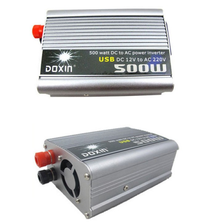 DC12V AC 220V 500W USB Car Power Inverter Adapter Spegnimento automatico termico jr international - 10