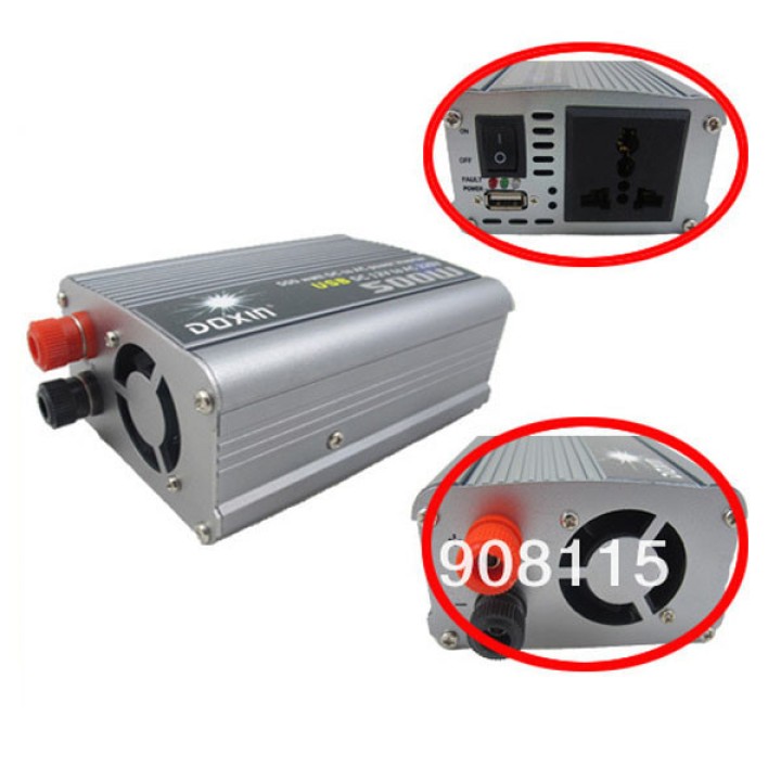 Apagado térmico DC12V a la CA 220V 500W de corriente USB adaptador de coche Inversor automático jr international - 2