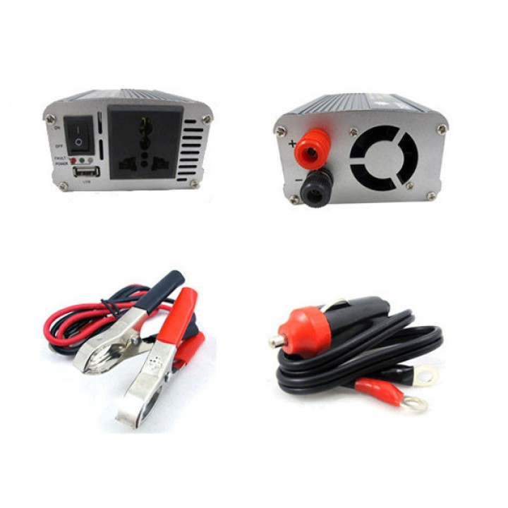 Apagado térmico DC12V a la CA 220V 500W de corriente USB adaptador de coche Inversor automático jr international - 3