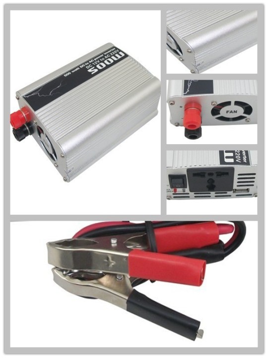 Apagado térmico DC12V a la CA 220V 500W de corriente USB adaptador de coche Inversor automático jr international - 5