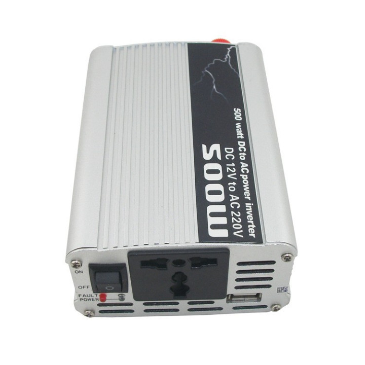 DC12V AC 220V 500W USB Car Power Inverter Adapter Spegnimento automatico termico jr international - 8