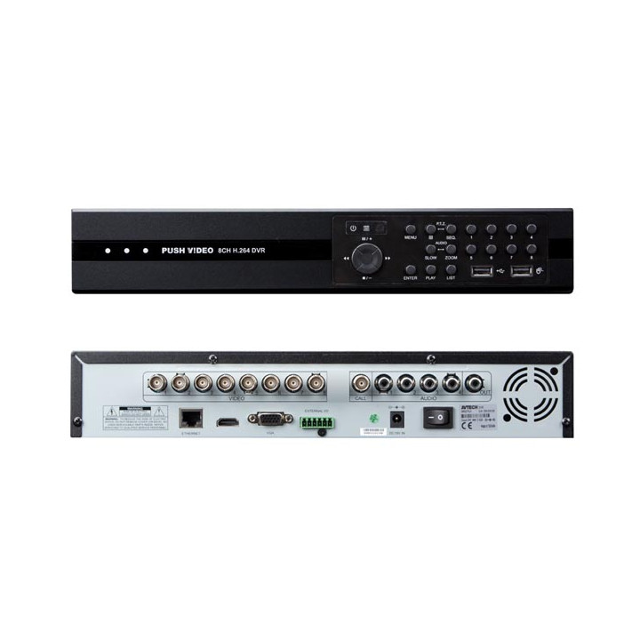 8-Kanal H.264-Videorecorder HMDI vga Video Adleraugen drücken dvr8h2 velleman - 1