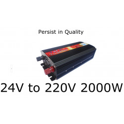 24v-220v 2000w Car InverterCigarette Feuerzeug Autobatteriewechselrichter velleman - 3