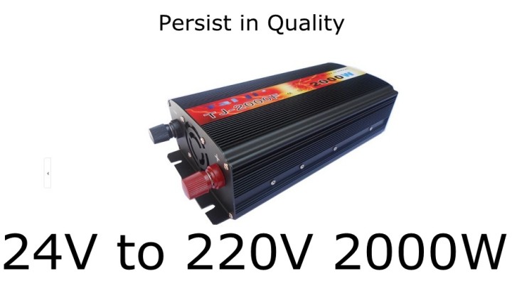 24v 220v 2000w car InverterCigarette encendedor del coche de batería del inversor velleman - 3