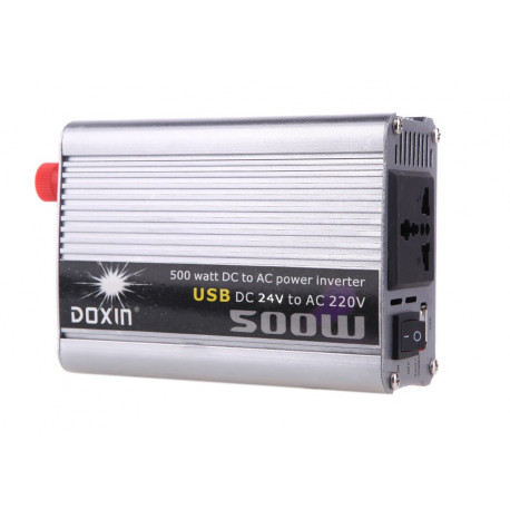 500W Power Car Solar Power Inverter Car Voltage Inverter 24V DC To 220V AC 
