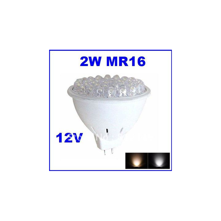 36leds 2w mr16 led light bulb 12v cool white cen - 1