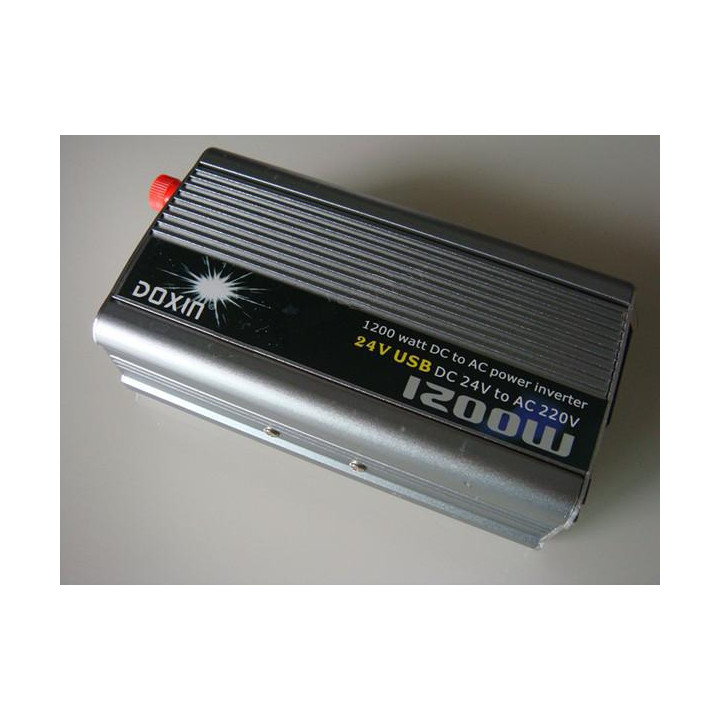 1200w 24v dc ac 220v auto spegnimento automatico Inverter adattatore convertitore con porta usb modificato trasformatore onda si