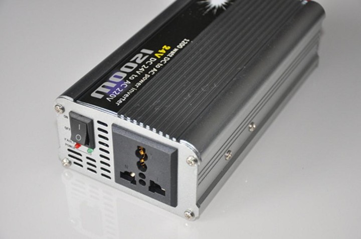 1200w 24v dc ac 220v auto spegnimento automatico Inverter adattatore convertitore con porta usb modificato trasformatore onda si