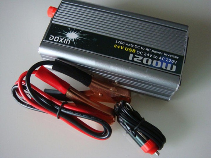 1200w 24v dc ac 220v auto spegnimento automatico Inverter adattatore convertitore con porta usb modificato trasformatore onda si