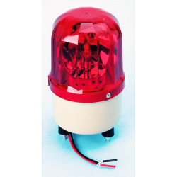 Girofaro fijo rojo 12vcc 10w (fijación con tornillos) senalizacion luminosa iluminacion
