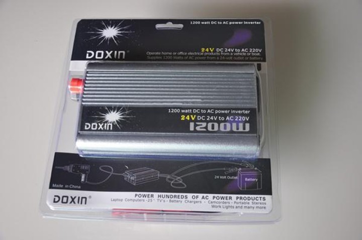 1200w 24v dc ac 220v auto spegnimento automatico Inverter adattatore convertitore con porta usb modificato trasformatore onda si