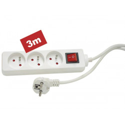 Power strip 4 220v taken with electric switch eb4s velleman - 1