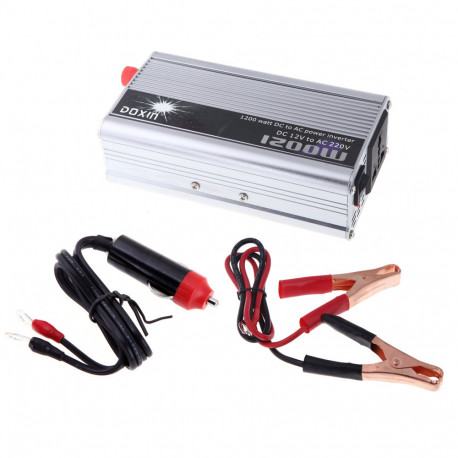 1200w watt DC 12V a 220V AC trasformatore convertitore di potere  caricabatterie per auto portatile Inverter