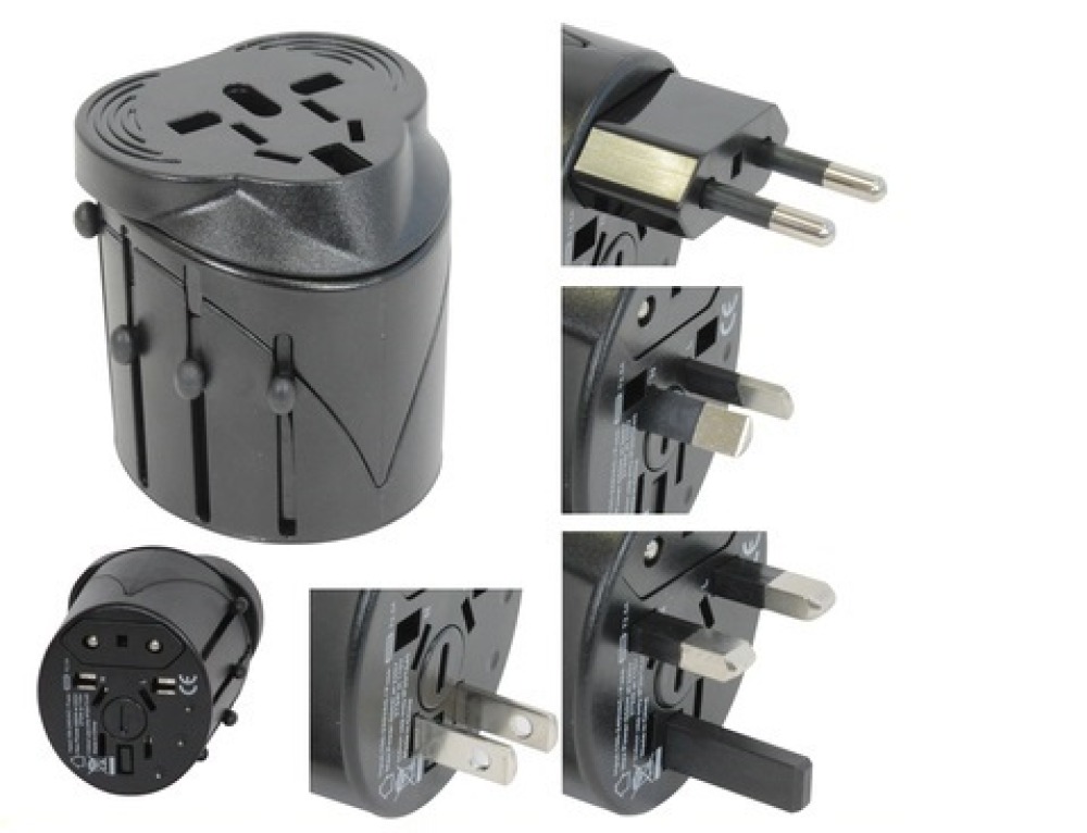 Adattatore presa elettrica viaggio 150 paesi europa america usa gran bretagna uk australia jr international - 2