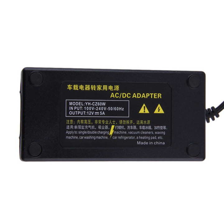 Kfz-Netzteil AC 110v-220v dc 12v 5a 60w Auto-Zigarettenanzünder-Adapter-Wechselrichter jr international - 2