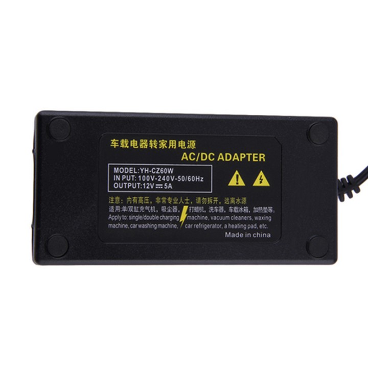 Kfz-Netzteil AC 110v-220v dc 12v 5a 60w Auto-Zigarettenanzünder-Adapter-Wechselrichter jr international - 2