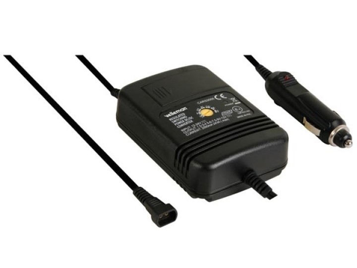 Switching mode car adapter 2000ma regulated 1.5 12v 12 24vdc in velleman - 2