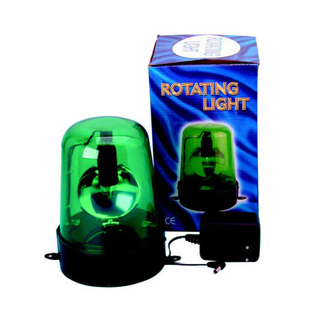 Electrical rotating light 220vac 12w green fixed rotating light (adapter included) light warning emergency lights warning light 