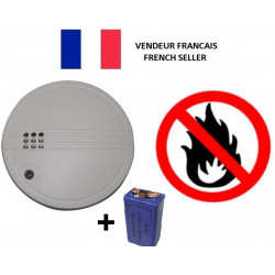 Detector humo electronico 9vcc o 220vca buzzer alarma detector alarma electronico incendio jr international - 1