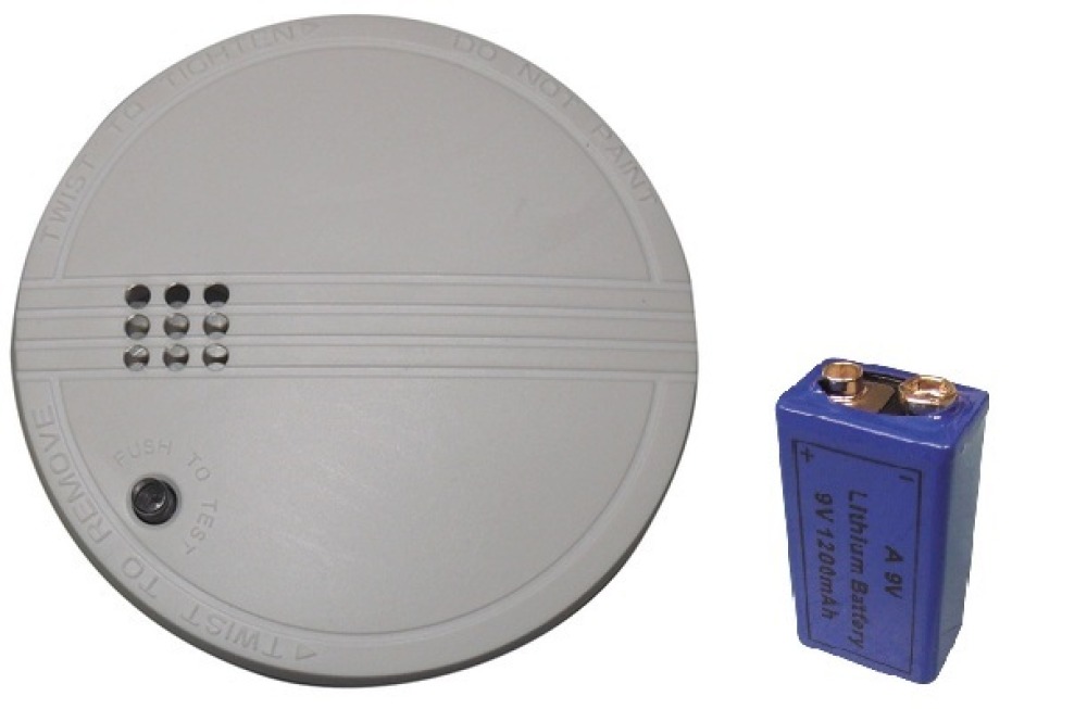 Rivelatore fumo elettronico 9vcc + buzzer (lx98) detettore allarme elettronico incendio autonomo jr international - 4