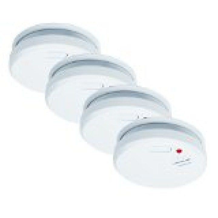 4 rivelatore fumo elettronico 9vcc + buzzer (lx98) detettore allarme elettronico incendio autonomo jr international - 2