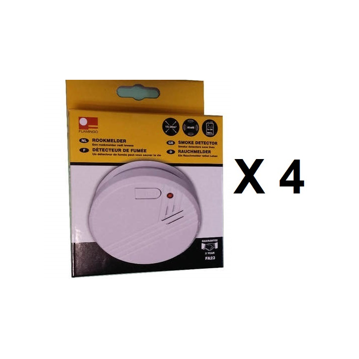 4 detector humo electronico 9vcc o 220vca buzzer alarma detector alarma electronico incendio jr international - 1