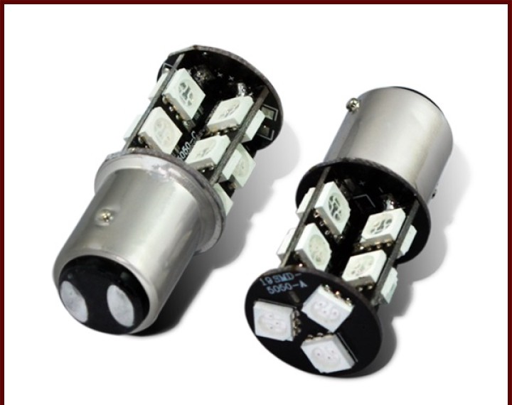 2 X coche D009 blanco 19 SMD 5050 LED 1156 1141 ba15s señal Trun Luz externa dc lámpara de cola del bulbo 12V jr international -