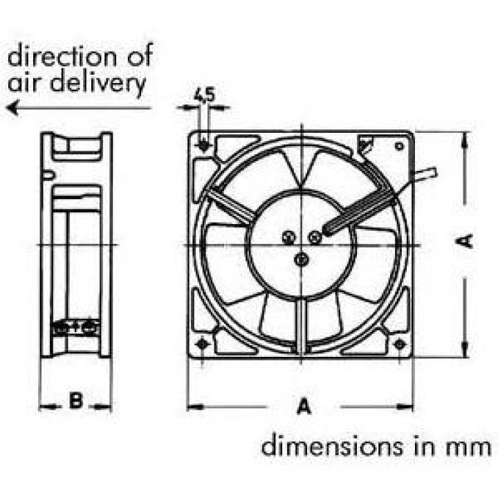 Fan sunon 230vac sleeve 120 x 120 x 38mm 220v Cooling Fan jr international - 1