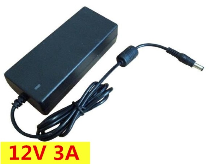 100-240V AC a DC 3A Power Adapter 12V con la linea di cavo di alimentazione 12V 36W adattatore jr international - 1