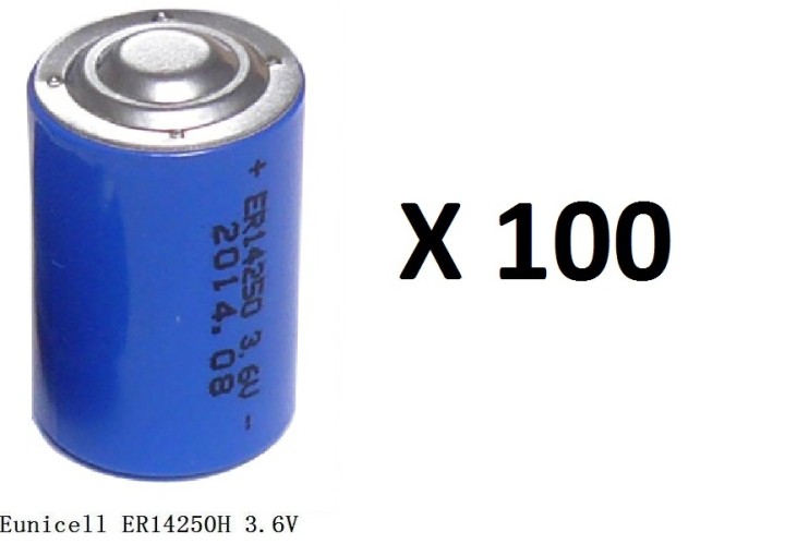 100 x 3.6v 1200mah lithium-batterie 1/2 aa tl5902 tl5151 tl5101 tl4902 ls14250 14250 ls tl sl750 sl350 lct1200 jr international 