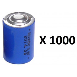 1000 x 3.6v 1200mah lithium battery 1/2 aa tl5902 tl5151 tl5101 tl4902 ls14250 14250 ls tl sl750 sl350 lct1200 jr international 