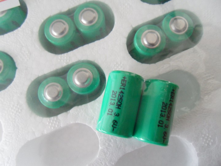 2 x 3.6v 1200mah lithium battery 1/2 aa tl5902 tl5151 tl5101 tl4902 ls14250 14250 ls tl sl750 sl350 lct1200 jr international - 1