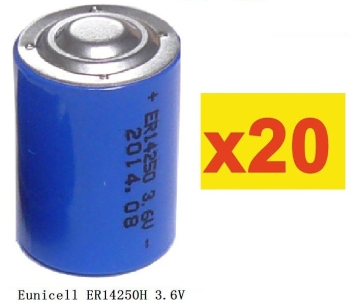 20 x 3.6v 1200mah lithium-batterie 1/2 aa tl5902 tl5151 tl5101 tl4902 ls14250 14250 ls tl sl750 sl350 lct1200 jr international -