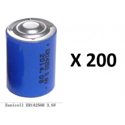200 x 3.6v 1200mah batería de litio 1/2 aa tl5902 tl5151 tl5101 tl4902 ls14250 14250 tl ls sl750 sl350 lct1200 jr international 
