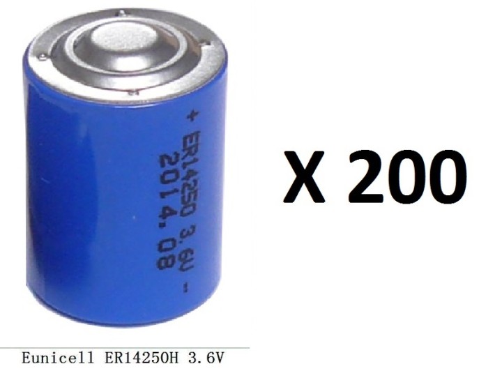 200 x 3.6v 1200mah lithium-batterie 1/2 aa tl5902 tl5151 tl5101 tl4902 ls14250 14250 ls tl sl750 sl350 lct1200 jr international 