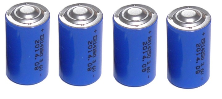 4 x 3.6v 1200mah lithium-batterie 1/2 aa tl5902 tl5151 tl5101 tl4902 ls14250 14250 ls tl sl750 sl350 lct1200 jr international - 