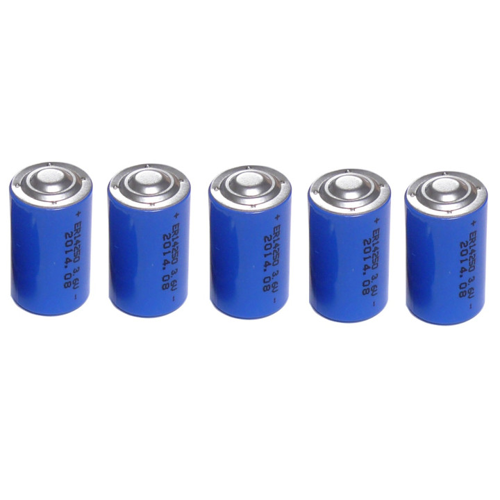 5 x 3.6v 1200mah lithium-batterie 1/2 aa tl5902 tl5151 tl5101 tl4902 ls14250 14250 ls tl sl750 sl350 lct1200 jr international - 