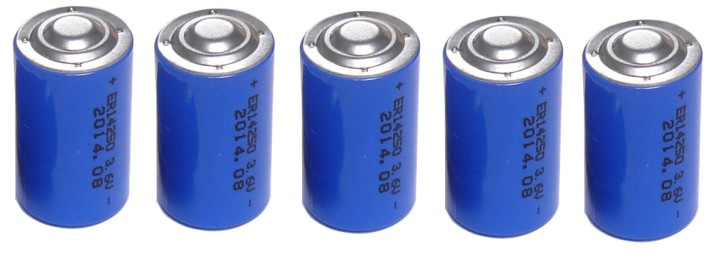 5 x 3.6v 1200mah batteria al litio 1/2 aa tl5902 tl5151 tl5101 tl4902 ls14250 14250 ls tl sl750 sl350 lct1200 jr international -