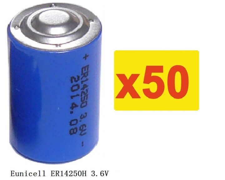 50 x 3.6v 1200mah batteria al litio 1/2 aa tl5902 tl5151 tl5101 tl4902 ls14250 14250 ls tl sl750 sl350 lct1200 jr international 